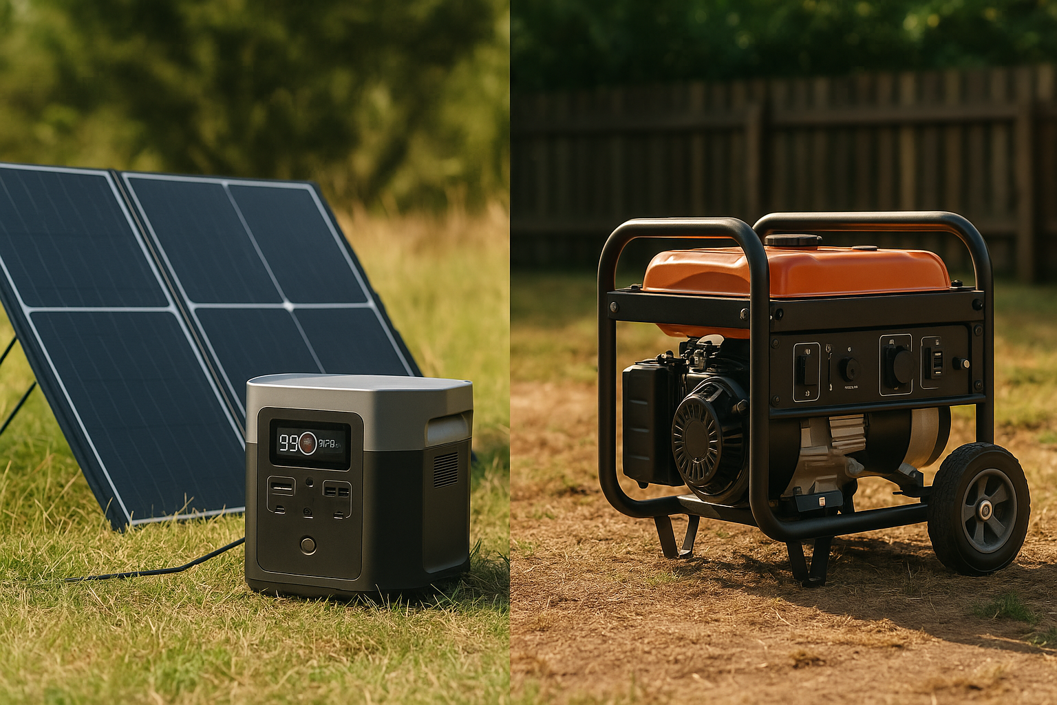 Solar Generators vs. Gas Generators: The Future of Backup Power