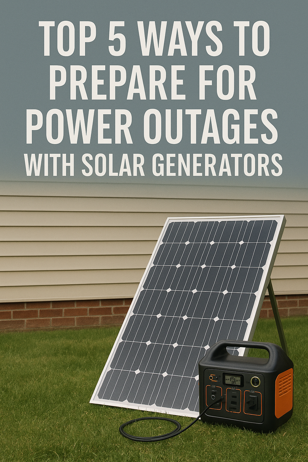 Top 5 Ways to Prepare for Power Outages with Solar Generators