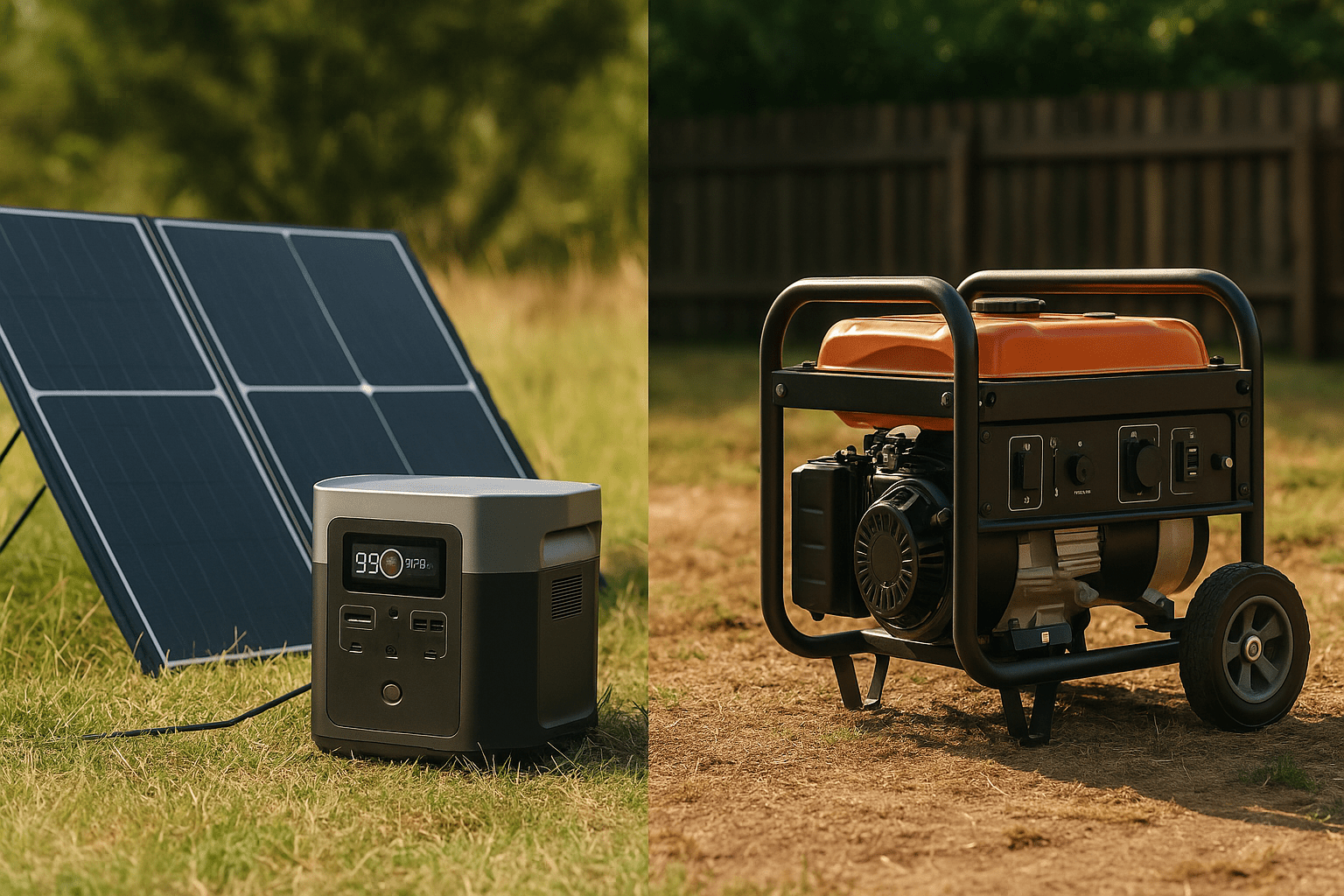 Solar Generators vs. Gas Generators: The Future of Backup Power - Build the Power