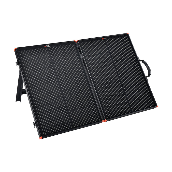 Rich Solar MEGA 100 Watt Portable Solar Panel Briefcase | Best 12V Panel for Solar Generators and Portable Power Stations | 25-Year Output Warranty