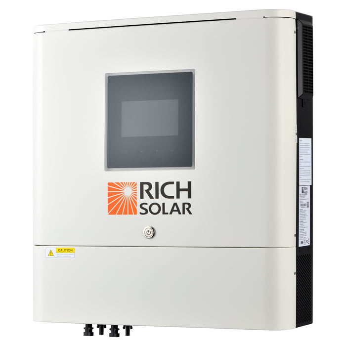 Rich Solar NOVA 6500S | 6500 Watt (6.5kW) 48 Volt Off-Grid Hybrid Solar Inverter | Premium 6500W 48V Hybrid Inverter for Campers, Cabins, Tiny Homes, ADUs, RVs, Off-Grid | Huge LCD Touchscreen with Ambient Lights | UL Certified