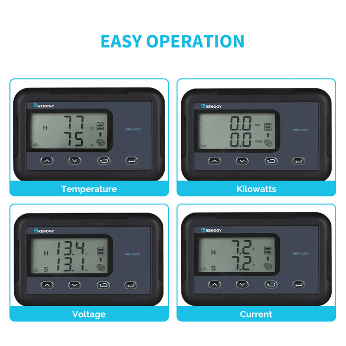 Renogy Monitoring Screen for DC-DC MPPT Battery Charger Series