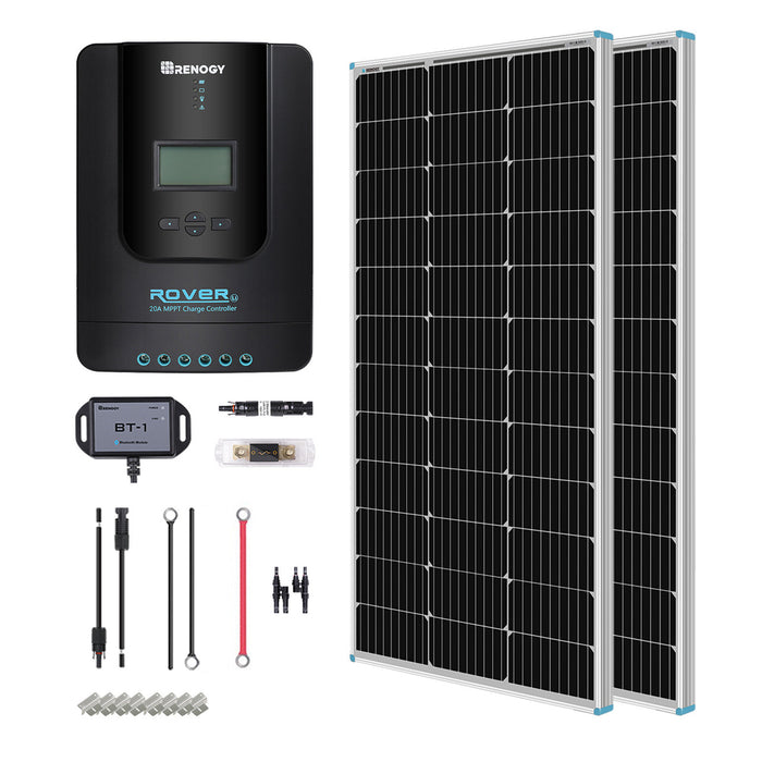 Renogy New 200 Watt 12 Volt Solar Premium Kit