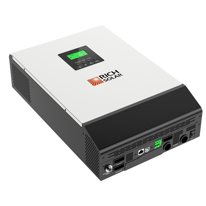 Rich Solar NOVA MAX 3K | 3000 Watt (3kW) 24 Volt Off-Grid Hybrid Solar Inverter | Powerful 3000W 24V Hybrid Inverter for RVs, Trailers, Campers, Vans, Trucks, Overlanders, Boats | #1 Ranked 24V Hybrid Inverter