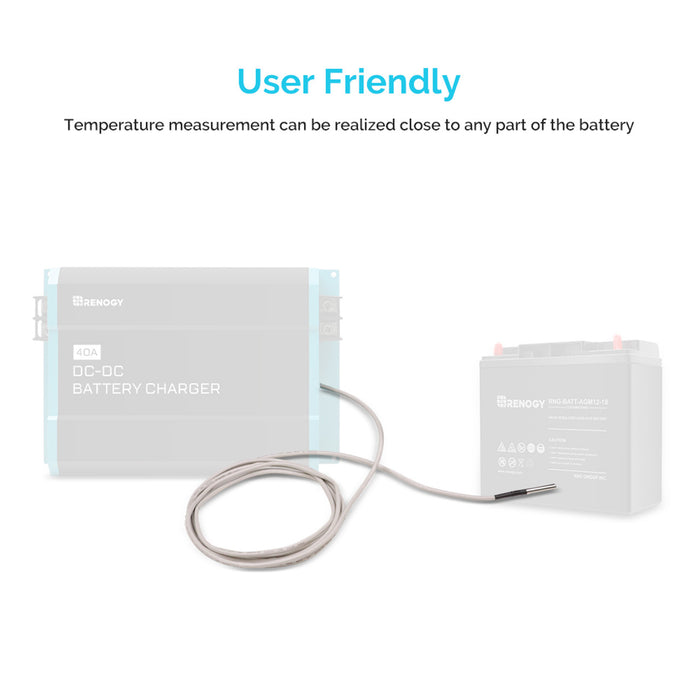 Renogy Battery Temperature Sensor for DC to DC on-board Battery Charger
