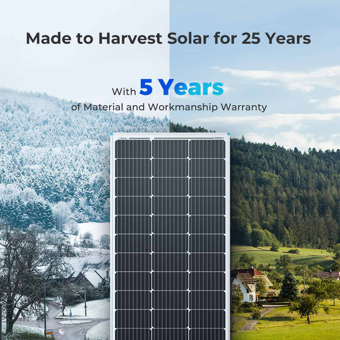 Renogy 100 Watt 12 Volt Monocrystalline Solar Panel (Compact Design)