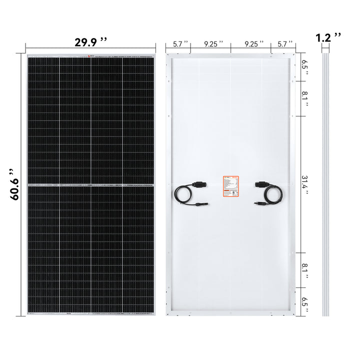 Rich Solar MEGA 250 PRO | 250 Watt 24 Volt Solar Panel | Premium 24V Off-Grid Solar Panel for Campers, Tiny Homes, Cabins | 25-Year Output Warranty | UL Certified BACKORDER