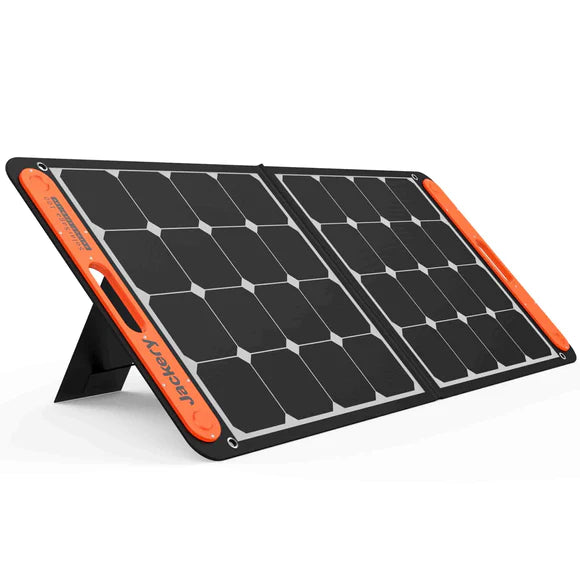 Jackery Solar Saga 100W solar panel to recharge Jackery power station