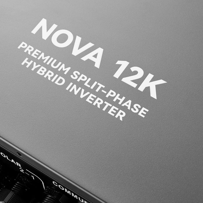 Rich Solar NOVA 12K | 12000 Watt 48V Split Phase Hybrid Inverter | 12000W PV Input, 10000W Continuous Output 120/240V | Premium 12000W 48V Hybrid Inverter for Cabins, ADUs, Tiny Homes, Residential, Agriculture, Off-Grid, On-Grid | UL Certified