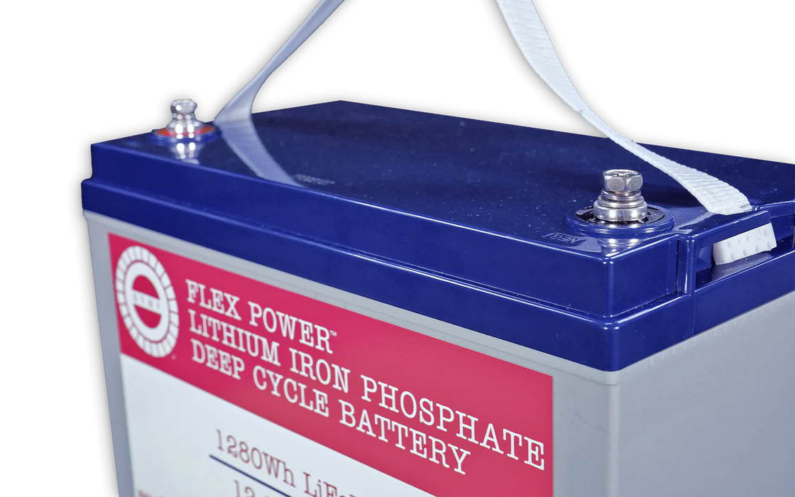 RVMP 12.8V 100AH LiFePO4 Deep-Cycle Battery