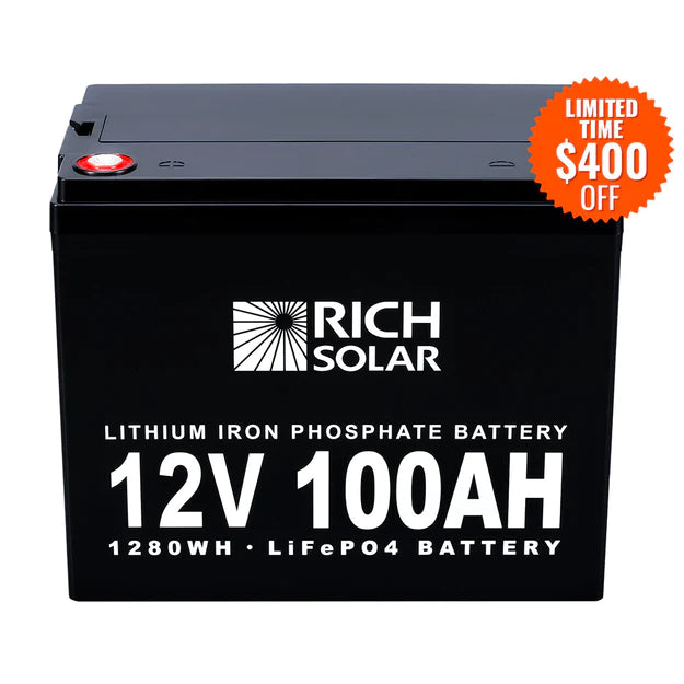 Rich Solar LiFePO4 Lithium Iron Phosphate Battery