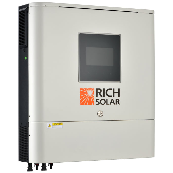 Rich Solar NOVA 6500S | 6500 Watt (6.5kW) 48 Volt Off-Grid Hybrid Solar Inverter | Premium 6500W 48V Hybrid Inverter for Campers, Cabins, Tiny Homes, ADUs, RVs, Off-Grid | Huge LCD Touchscreen with Ambient Lights | UL Certified