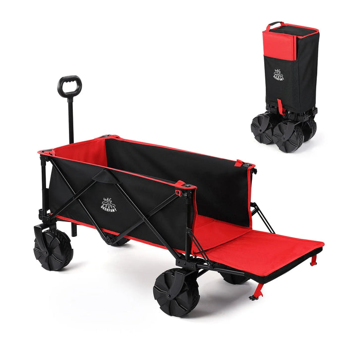 BougeRV 140L Capacity Outdoor Foldable Folding Wagon（DEERFAMY）