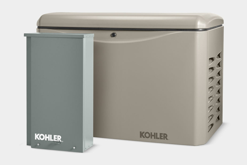 Kohler 14RCAL-100LC16 14kW Generator with Aluminum Enclosure and 100A 16-circuit Transfer Switch