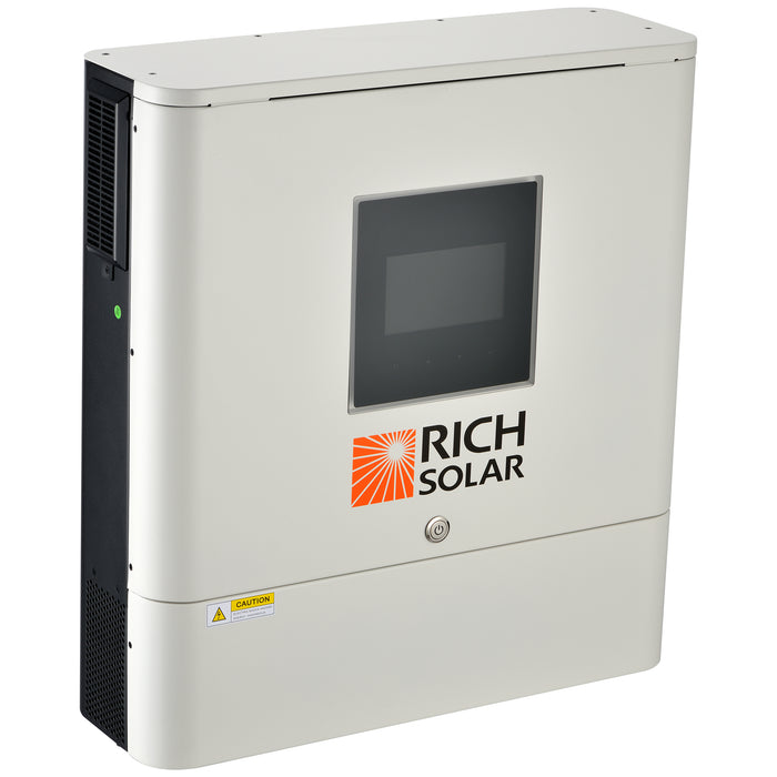 Rich Solar NOVA 6500S | 6500 Watt (6.5kW) 48 Volt Off-Grid Hybrid Solar Inverter | Premium 6500W 48V Hybrid Inverter for Campers, Cabins, Tiny Homes, ADUs, RVs, Off-Grid | Huge LCD Touchscreen with Ambient Lights | UL Certified