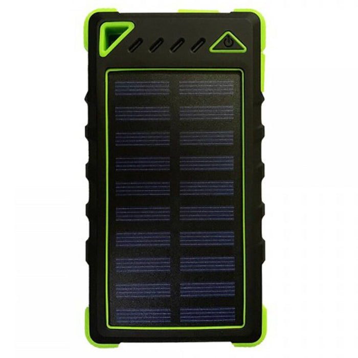 Nature Power Solar Smartphone Charger with 8000mAh Li-Polymer Battery and 5-Watt LED Light (4 Pack)