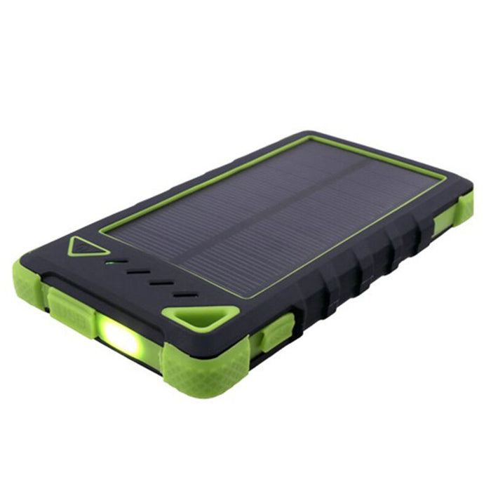 Nature Power Solar Smartphone Charger with 8000mAh Li-Polymer Battery and 5-Watt LED Light (4 Pack)