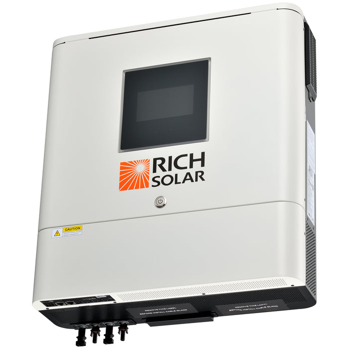 Rich Solar NOVA 6500S | 6500 Watt (6.5kW) 48 Volt Off-Grid Hybrid Solar Inverter | Premium 6500W 48V Hybrid Inverter for Campers, Cabins, Tiny Homes, ADUs, RVs, Off-Grid | Huge LCD Touchscreen with Ambient Lights | UL Certified