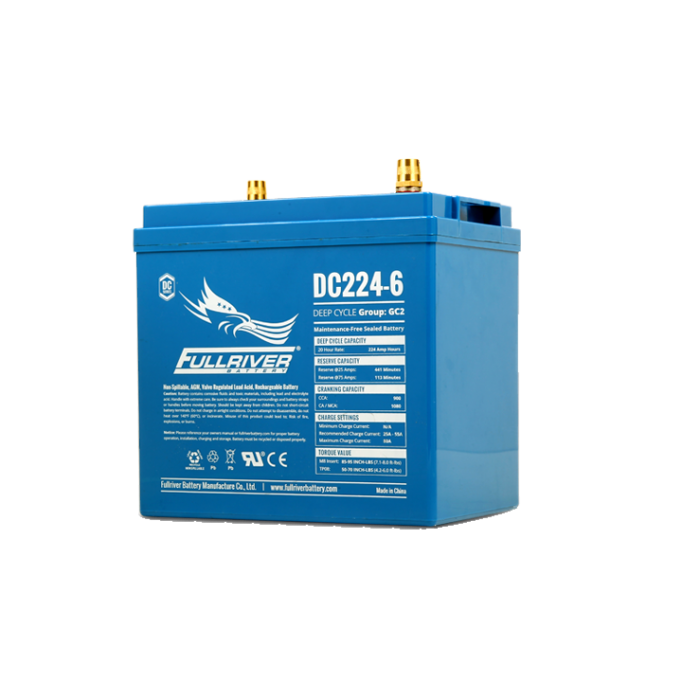 Full River Batteries 6V 224Ah (C20) Deep Cycle AGM Battery