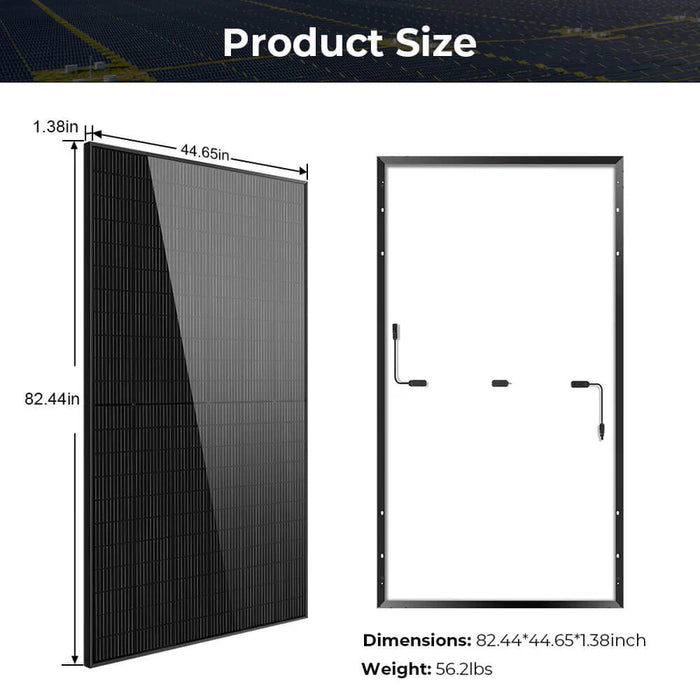 Sungold Power 500W Mono Black PERC Solar Panel Full Pallet (32 Panels)