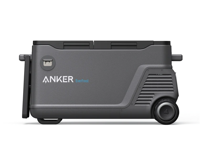 Anker EverFrost Dual-Zone Portable Cooler 50 with 299Wh Battery,53L,Powered by AC/DC or Solar