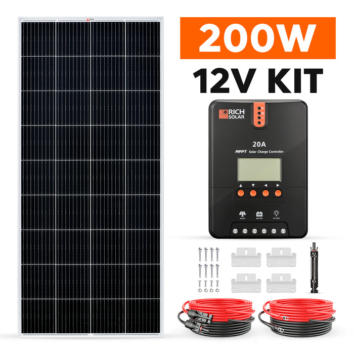 Rich Solar 200 Watt Solar Kit