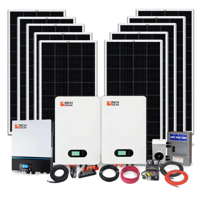 Rich Solar 2000W 48V 120VAC Cabin Kit