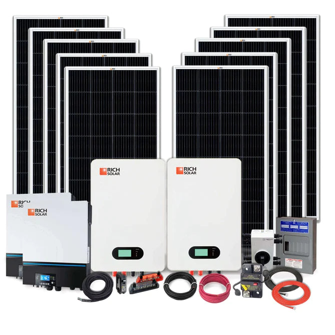 Rich Solar 2000W 48V 240VAC Cabin Kit