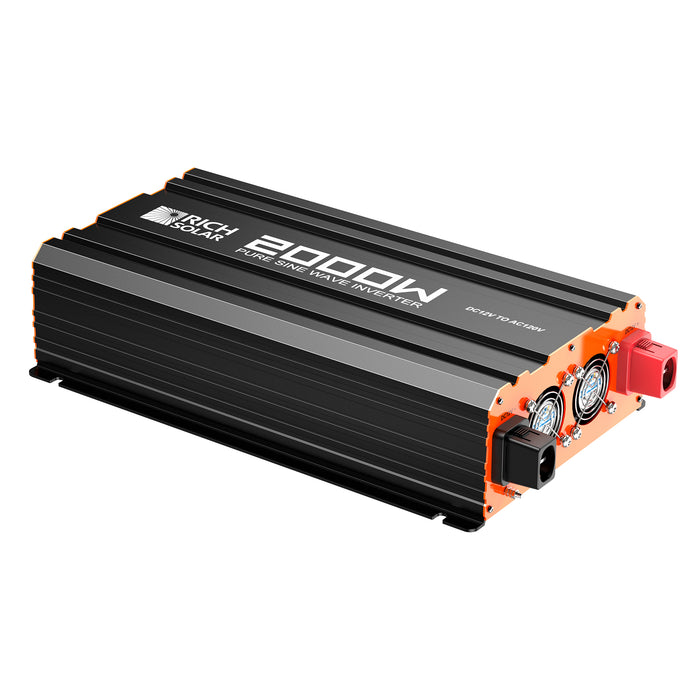 Rich Solar NOVA PURE 2K | 2000 Watt (2kW) 12 Volt Industrial Pure Sine Wave Inverter | Powerful 2000W 12V Off-Grid Inverter for RVs, Trailers, Campers, Vans, Trucks, Overlanders, Boats | Top Rated