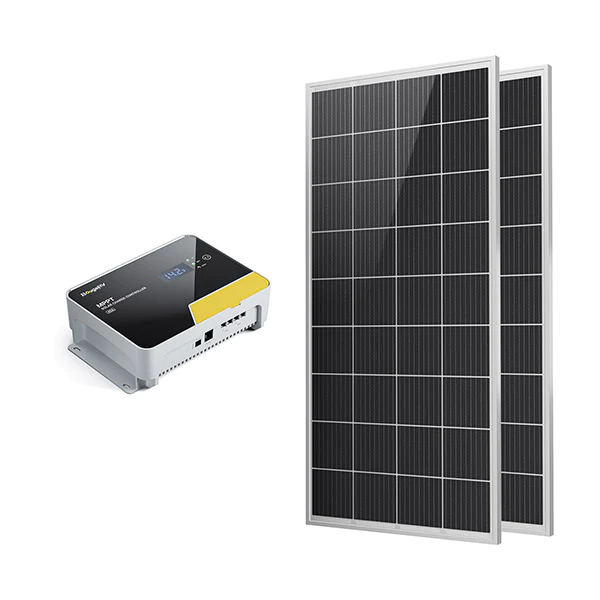 BougeRV 200W 12V 9BB Mono Solar Panel&40A MPPT Solar Charge Controller