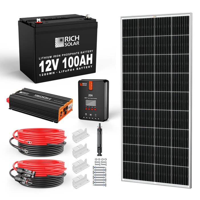 Rich Solar 200 Watt Complete Solar Kit