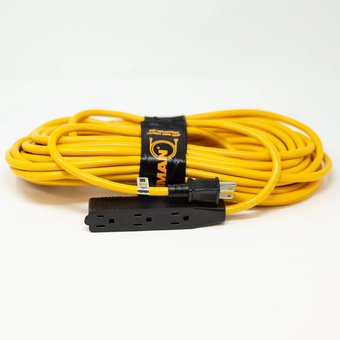 Firman 50' Medium Duty 5-15P to (3) 5-15R Generator Utility Power Cord With Storage Strap