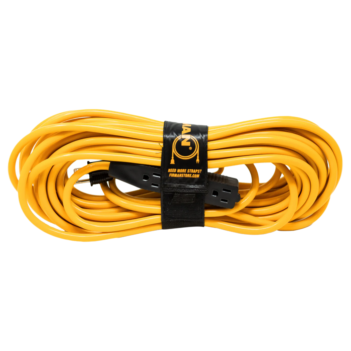 Firman 50' Medium Duty 5-15P to (3) 5-15R Generator Utility Power Cord With Storage Strap