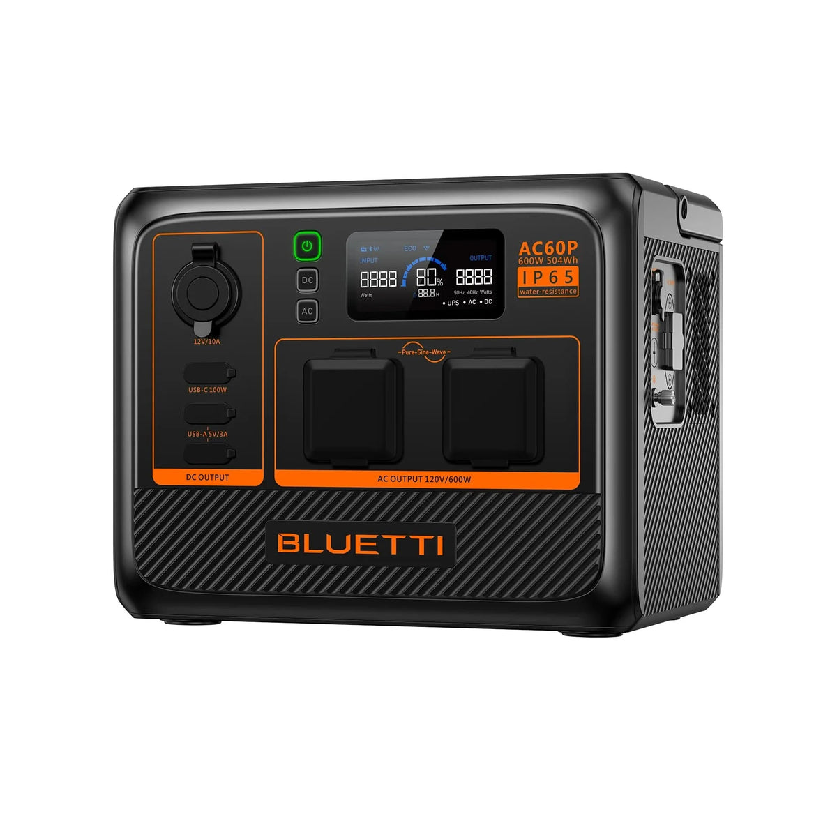 BLUETTI AC60P Portable Power Station | 600W 504Wh — Build the Power