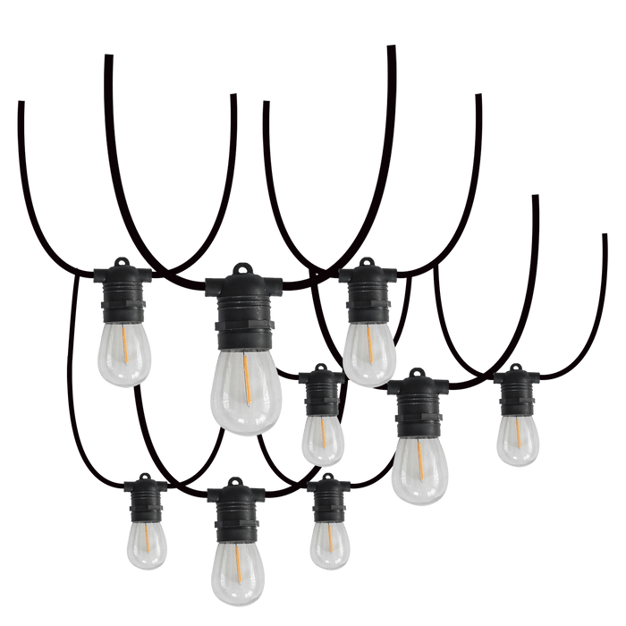 Nature Power 30 FT 12 SOCKET SOLAR LED STRING LIGHTS