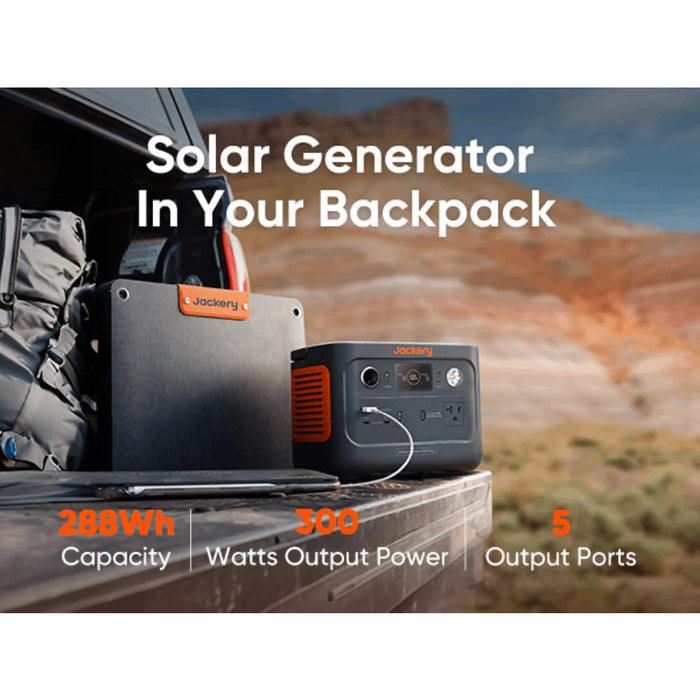 Jackery Explorer 300 Plus Power Station + SolarSaga 40W*1 Solar Panel