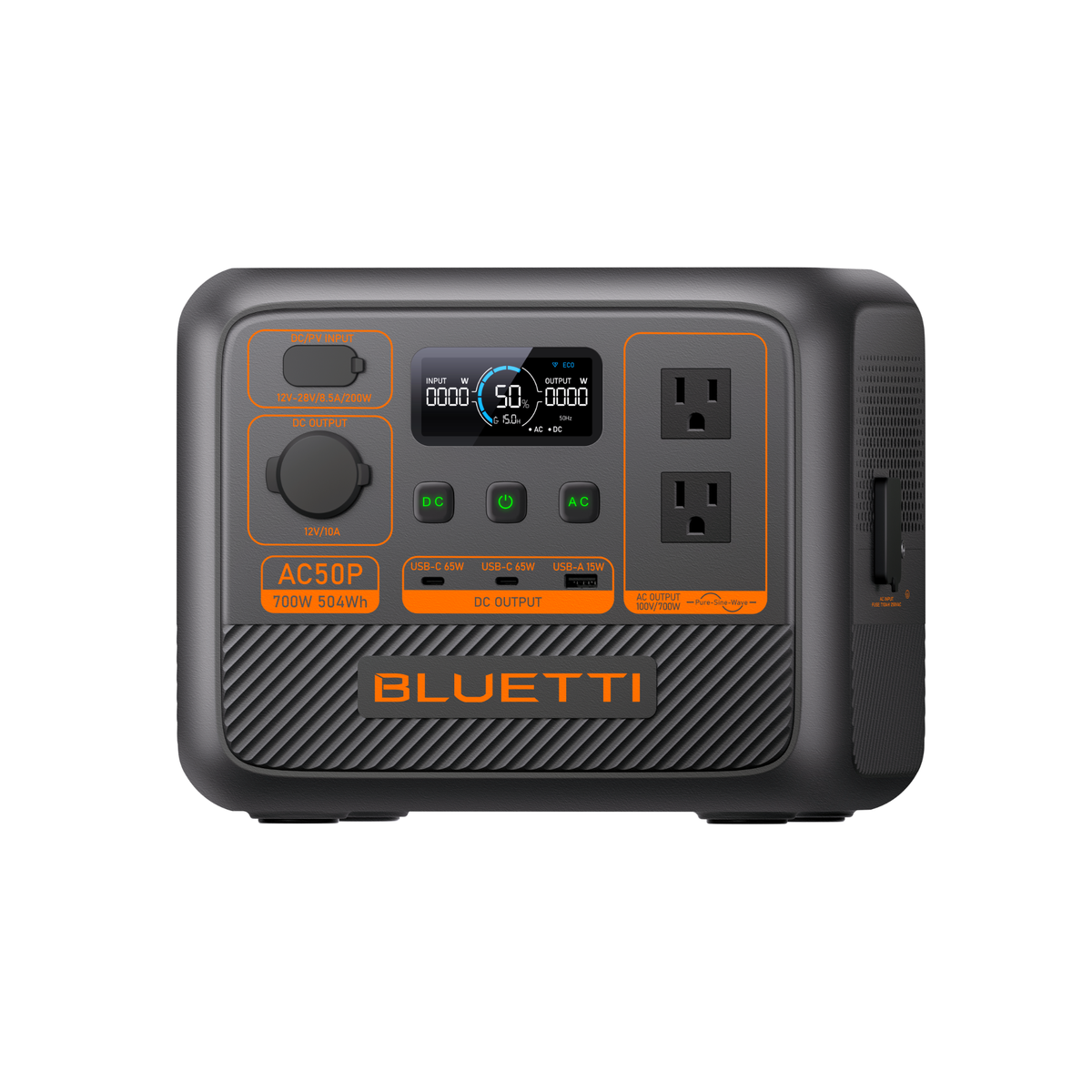 Bluetti AC50P Portable Power Station | 700W 504Wh — Build the Power