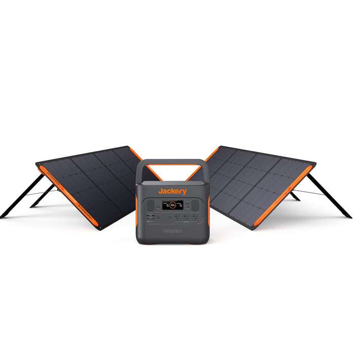 Jackery 1*Explorer Solar Generator 1500 + 2 * SolarSaga 100W Solar Panels