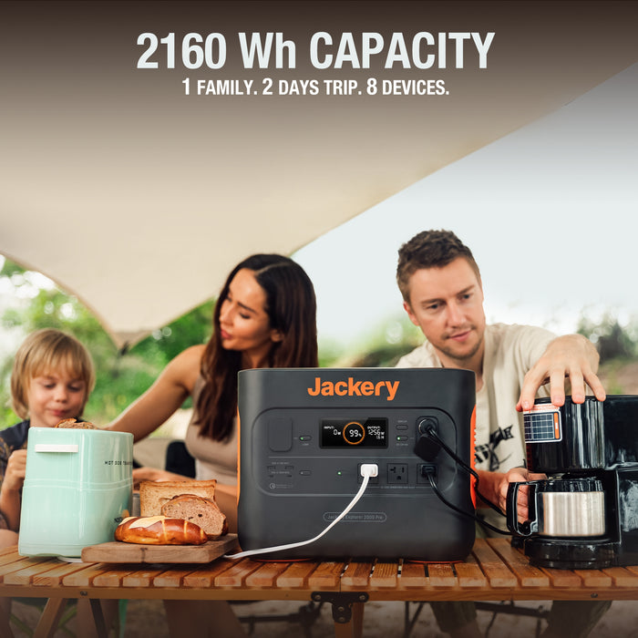 Jackery 1*Explorer Solar Generator 1500 + 2 * SolarSaga 100W Solar Panels