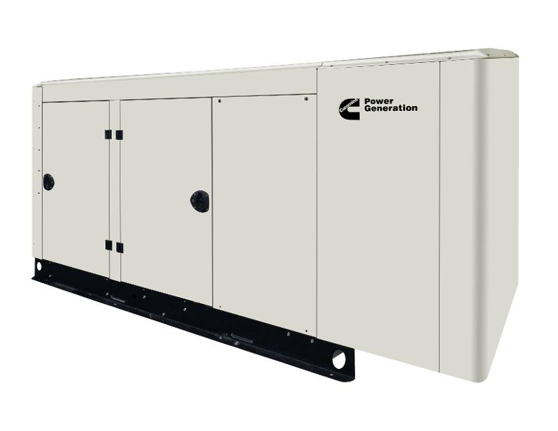 Cummins Power Generation Quiet Connect Series RS100 100kW Natural Gas and Propane Liquid Cooled Generator C100N6 - A054F867