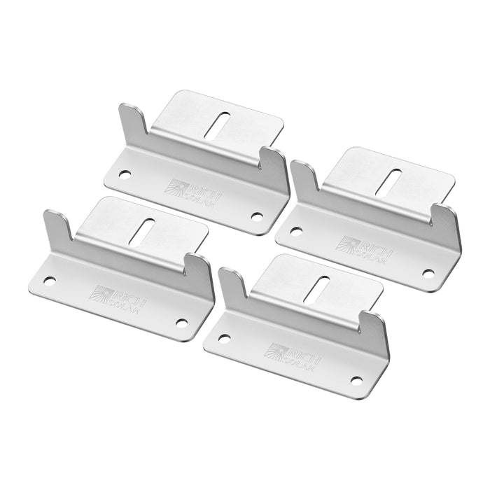 Rich Solar Z-Brackets | Mounting Hardware Z-Brackets with Screws | Designed for RICH SOLAR MEGA Series Solar Panels | Easy to Install