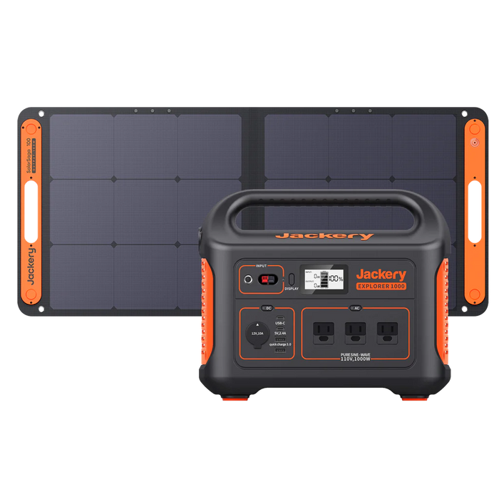 Jackery Solar Generator with Jackery Explorer 1000 Portable Power Station