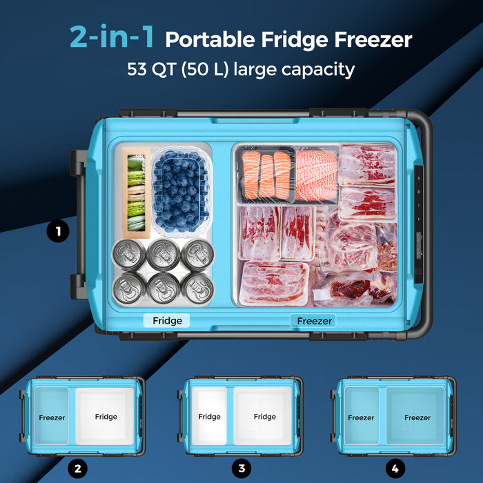 Renogy 12V/24V 53 Quart (50L) Portable Refrigerator