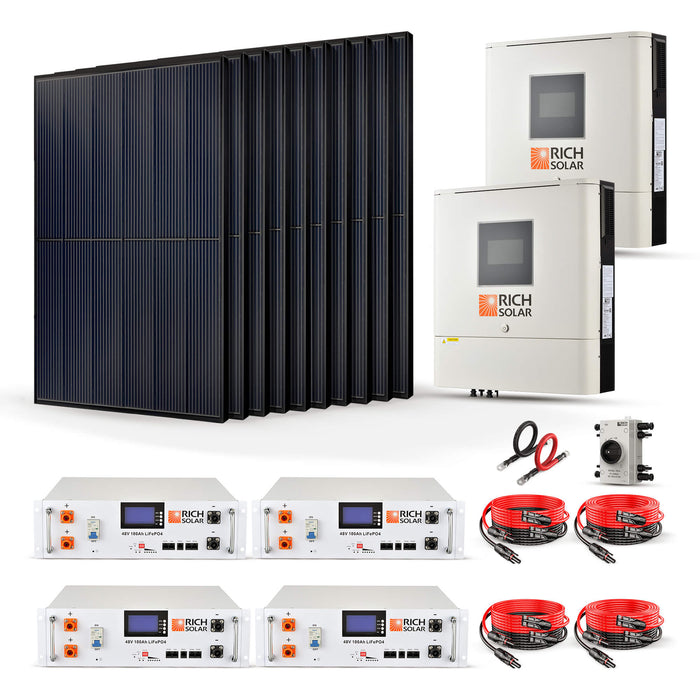 Rich Solar 4000W 48VDC-240VAC Solar Kit