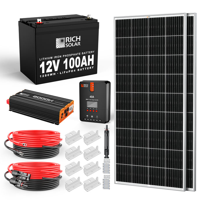 Rich Solar 400 Watt Complete Solar Kit