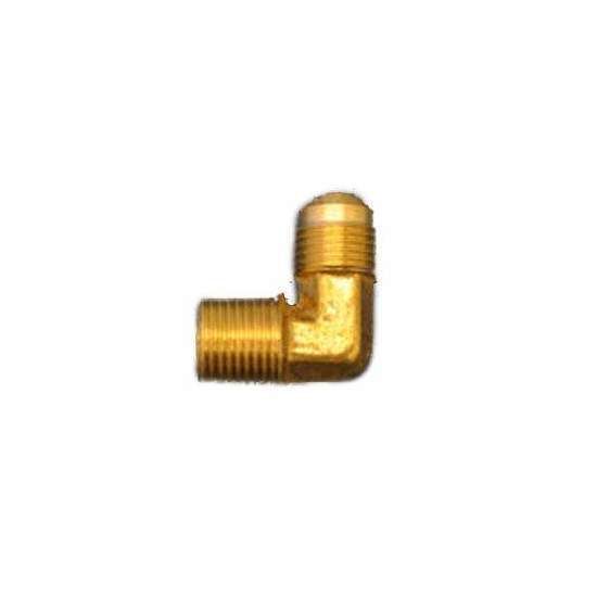 HPC Fire 90 Degree Male Elbow Brass Fitting, 1/2-Inch Tube, 1/2-Inch MIP