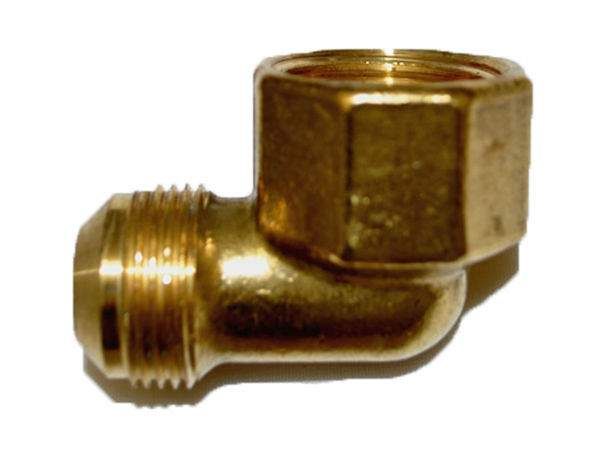 HPC Fire Brass 90 Degree Female Elbow Pipe Fitting, 3/4-Inch MIP to 15/16-Inch FIP