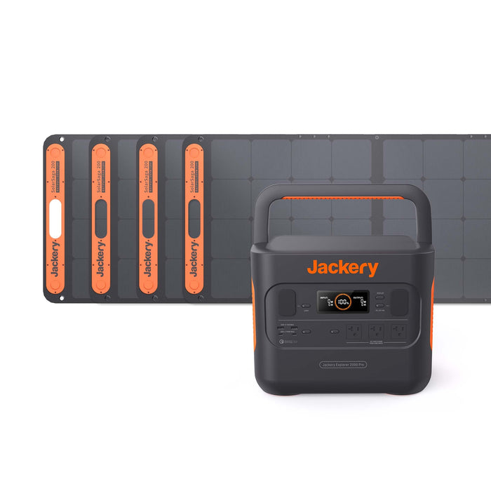 Jackery 1*Explorer 1500 Solar Generator + 4 * SolarSaga 100W Solar Panels