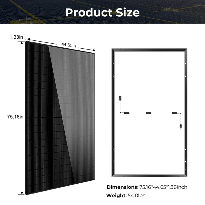 Sungold Power 440W Mono Black PERC Solar Panel