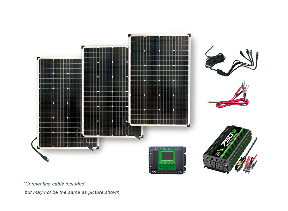 Nature Power 330 Watt Complete Solar Power Kit